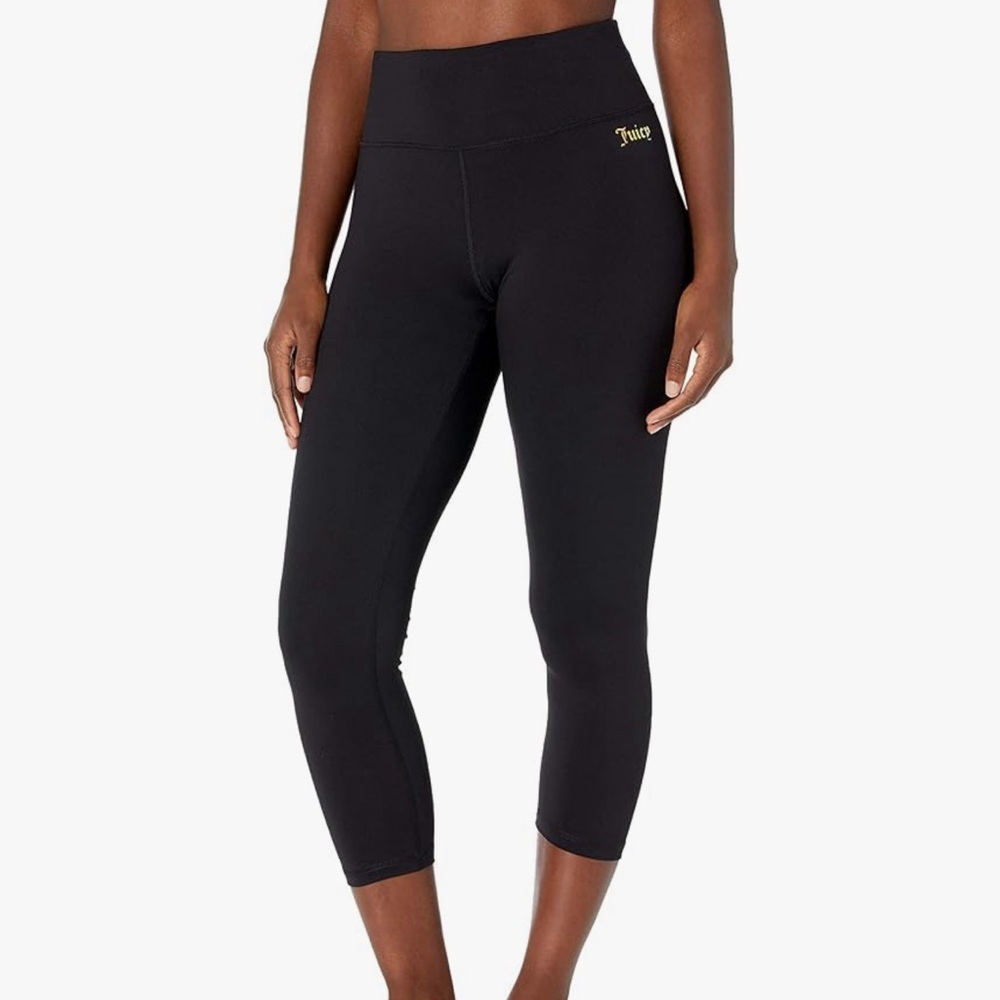 Juicy Couture Women's High Waisted Crop Yoga Tight